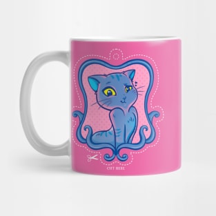 Blue Cat Mug